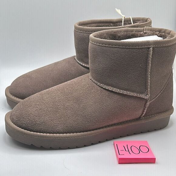 CUSHIONAIRE Women’s Cozy Boot 8 TAUPE - Picture 3 of 7